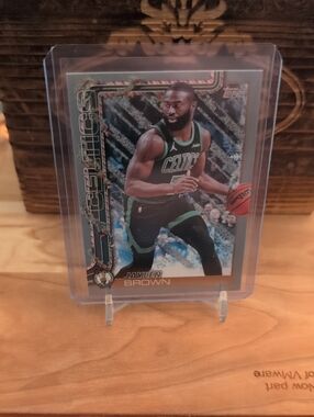 2025-26 Topps Holiday Jaylen Brown Silver Glitter SP Celtics
